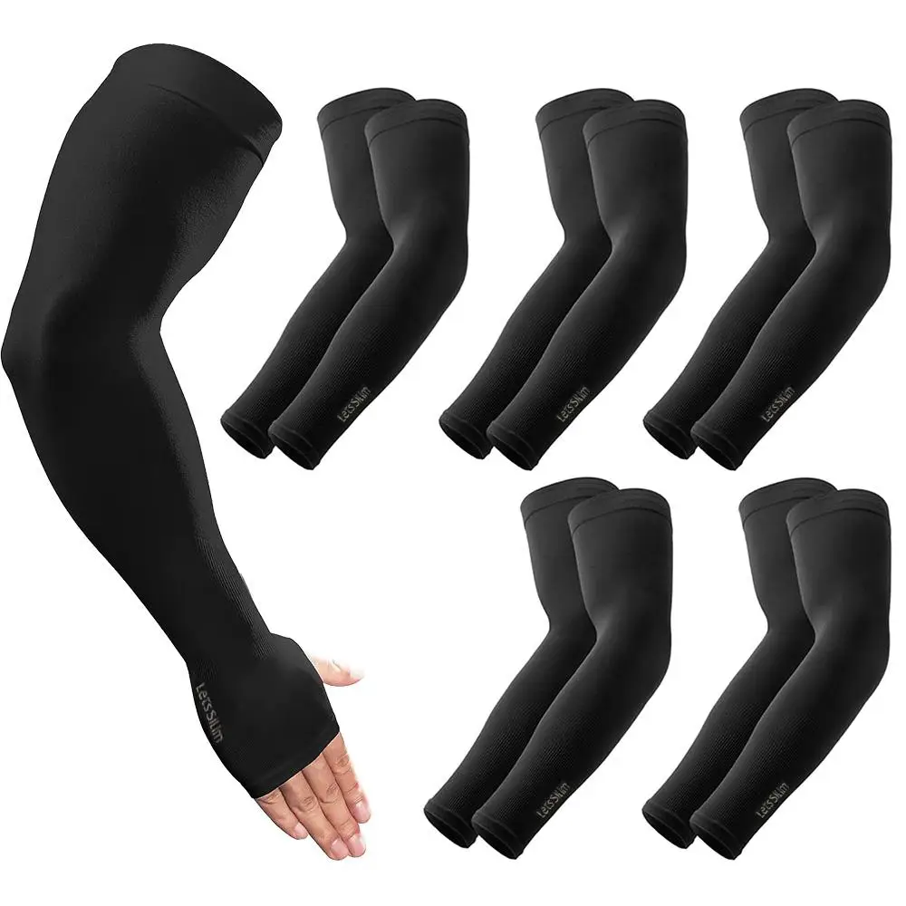 UV Protection Ice Silk Arm Sleeves, Cooling Arm Sleeves for Outdoor Sports, Sun Protection Comfortable Arm Sleeves, Sports Accessories for Golf, Cycli