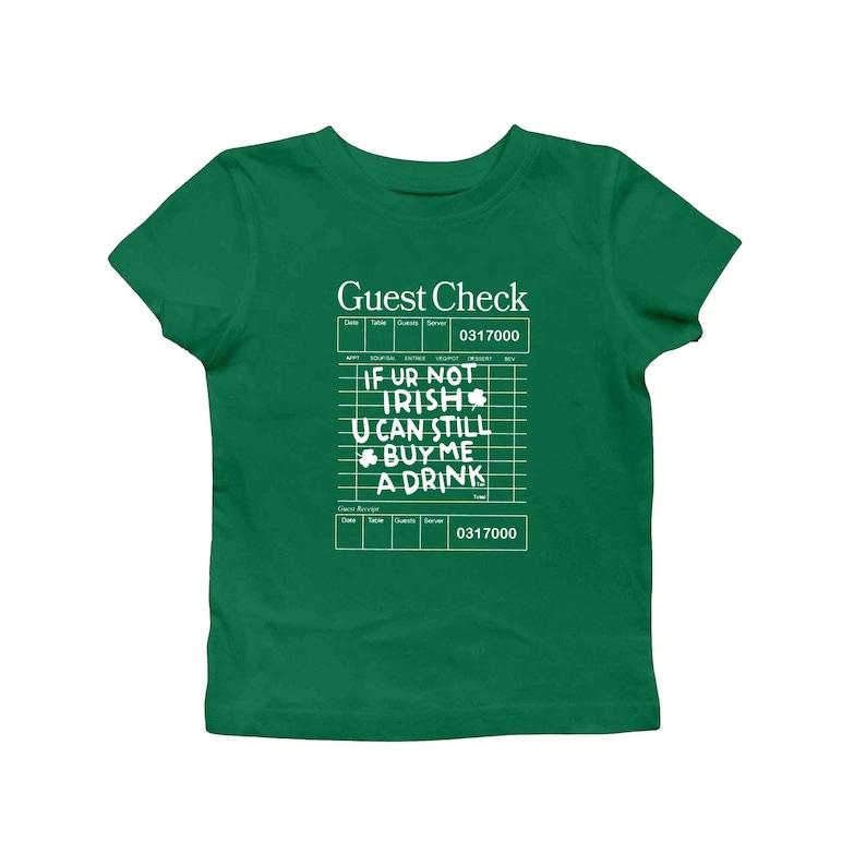 Irish Guest Check Crop Tank, Funny St Patrick’s Day Party Top, St Paddy’s Day Party Wear, funny drinking crop top, Style Party Top
