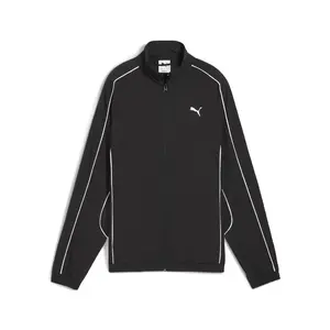 PUMA Womens Sport Comfort Woven Jacket Athletic Outerwear Casual - Black