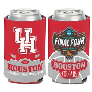 Houston Cougars 2025 Ncaa Tournament Final Four San Antonio Can Cooler Koozie