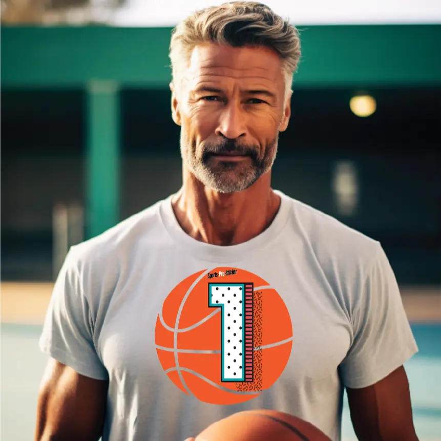 Sports Pro Sticker Basketball Team Orange Single Pack