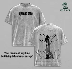 Thors Snorresson x Thorfinn x Vinland Saga “You Can Die at Any Time” Anime Shirt Washed Manga Washed Heavy Cotton T-shirt, Gift For Anime Fan, Anime Lover
