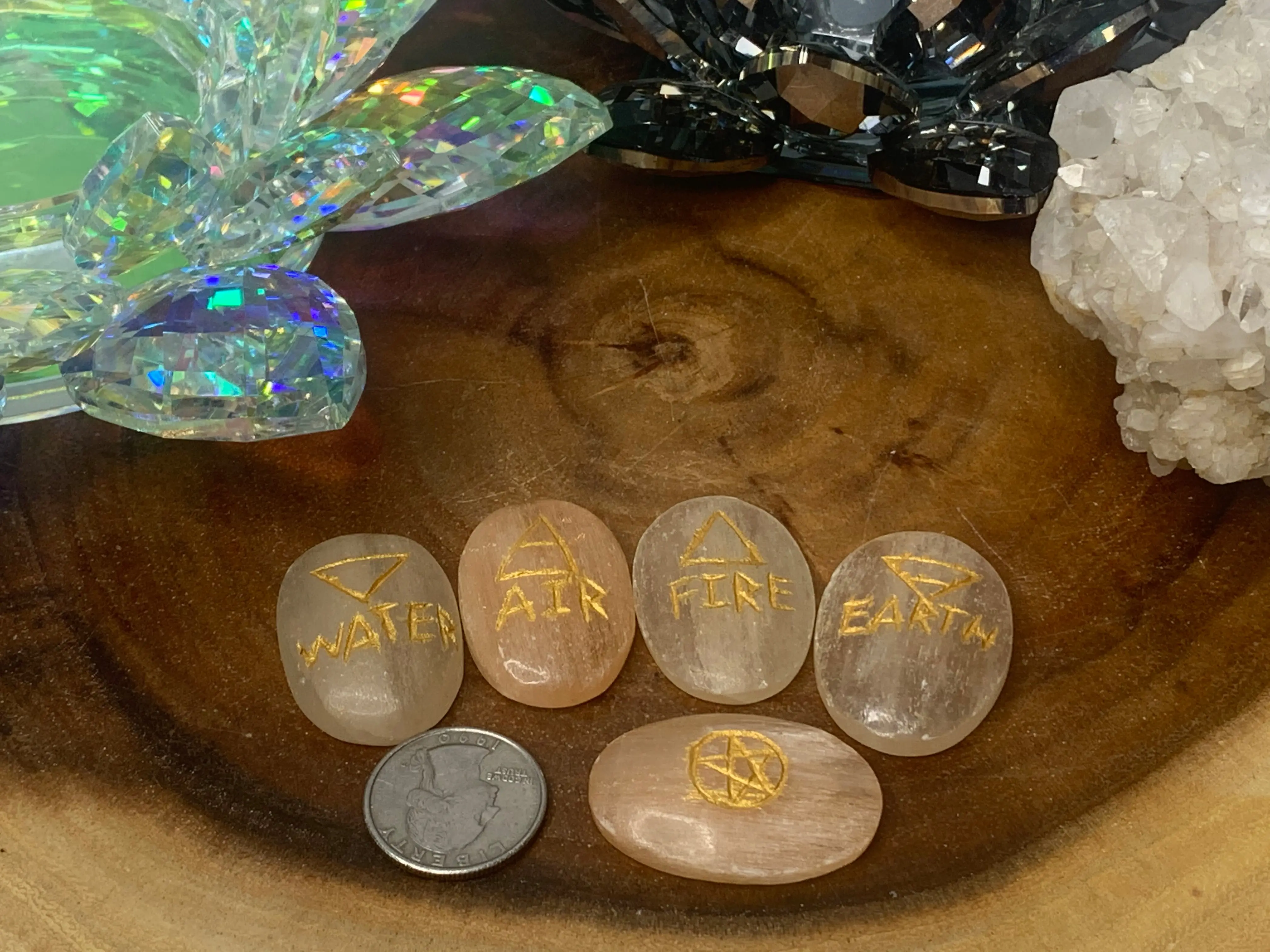 Orange Selenite Element Set