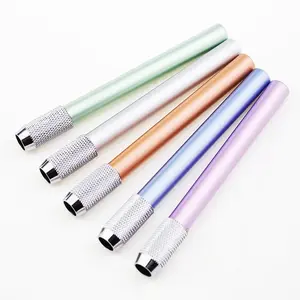 Adjustable Pencil Extender Set, Metal Pencil Lengthener, Random Colors, Perfect for Sketching and Drawing, School Art Writing Tools, Office Stationery Supplies