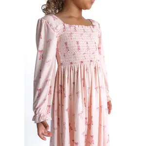 Ballet Blush Smocked Twirl Dress