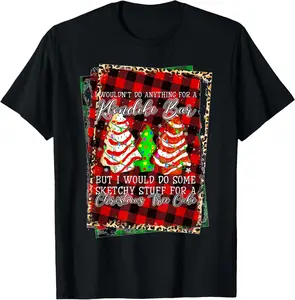 100% Cotton Sketchy Stuff for Some Christmas Tree Cakes Debbie Pajama T-Shirt