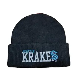Seattle Kraken Mitchell & Ness Kraken Billboard Cuff Beanie