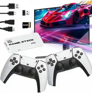 retro game console, HDMI output, plug and play wireless controller. Compatible with TVs and monitors, video game handheld consoles, and perfect for home gaming.