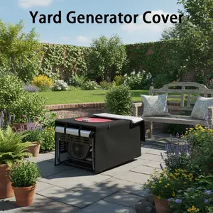 Generator cover, 420D waterproof generator cover, patio generator cover, backyard generator cover, camping generator cover, RV generator cover, emergency power cover, home backup power cover, four-side openable generator cover