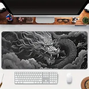 “Viral Black & White Dragon Mouse Pad | Mystic Chinese Dragon Desk Mat | Oversized Non-Slip Gaming/Office Pad | Bold Aesthetic Decor | Smooth Surface for Daily Use | Trendy Vibe Desk Setup 2026 #FYP #DeskGoals #DragonVibes #MysticDesk”