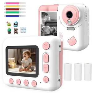 Instant Camera for Boys and Girls Age 4 to 12, Includes 5 Rolls of Printing Paper and 32GB Card, Perfect Toy Gift for Kids
