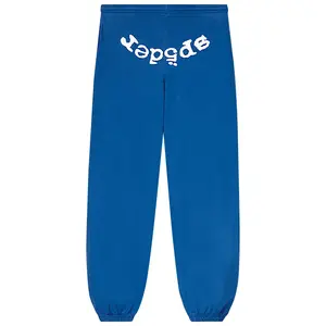 Sp5der Legacy Web Sweatpants Blue - Authentic Unisex Spider Web Jogger Pants Original
