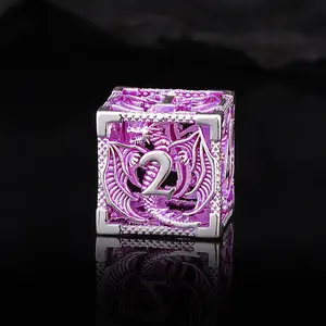 Austor Metal D&d Dice Set, Dnd Metal Dice, Hollow Metal Polyhedral Dice 7 Piece Set, D20 D12 D10 D% D8 D6 D4, Role Playing Game Accessories