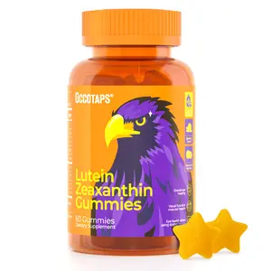 Lutein Gummy Eye health vitamins - Sugar-free lutein and zeaxanthin gummy supplements for clear vision, relief of dry eyes, and blue light support for adults and children Edible
