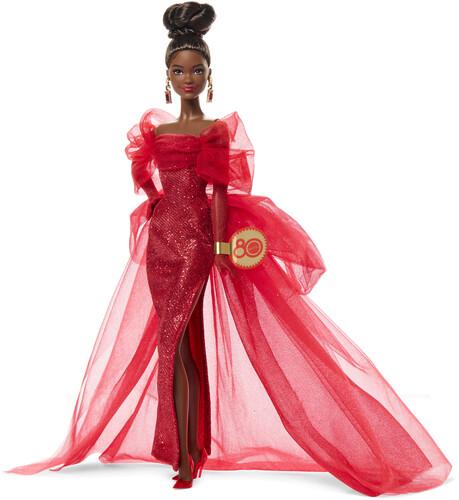 Mattel Collectible - Barbie Signature Mattel 80th Anniversary Doll Brunette  [Collectible Figurine/Statue/Bust] Paper Doll, Collectible