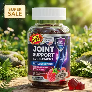 Joint Support Supplement - Extra Strength Glucosamine Gummy Supports Joints Health & Flexibility for Back, Knees, Hands - Natural Vitamin E Immune Support - Best Gummies for Women & Men - 60 Gummies