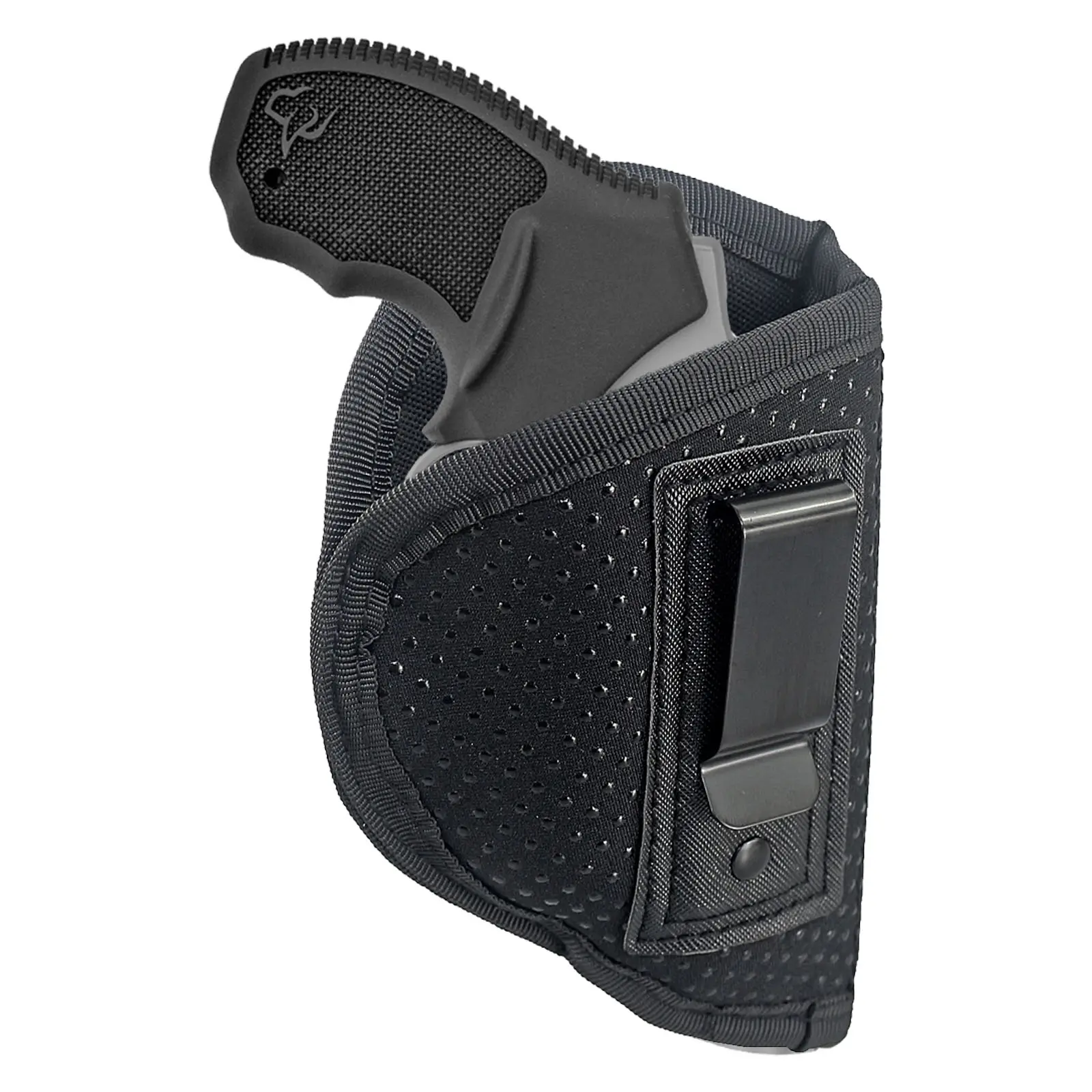 Metal IWB Concealed Carry Holster with Quick Release Buckle, 1 x Metal Clip, 1 x Revolver Belt Holster for Adults, Fits .22 .38 .357 J Frame Snub Nose 2" LCR S&W Airweight Bodyguard Rossi Charter Arms