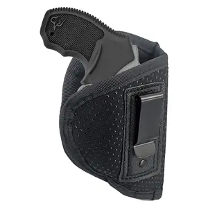 Concealed Carry IWB Belt Clip Revolver Holster Inside The Waistband Holster Fits .22 .38 .357 J Frame Snub Nose 2" Revolvers LCR S&W Airweight Bodyguard Rossi Charter Arms