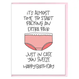 EXTRA PAIR - FUNNY ILLUSTRATED GREETING CARD
