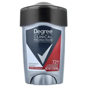 Degree Clinical Protection, Antiperspirant Deodorant, Soft Solid, Sport Strength, 1.7 oz (48 g)