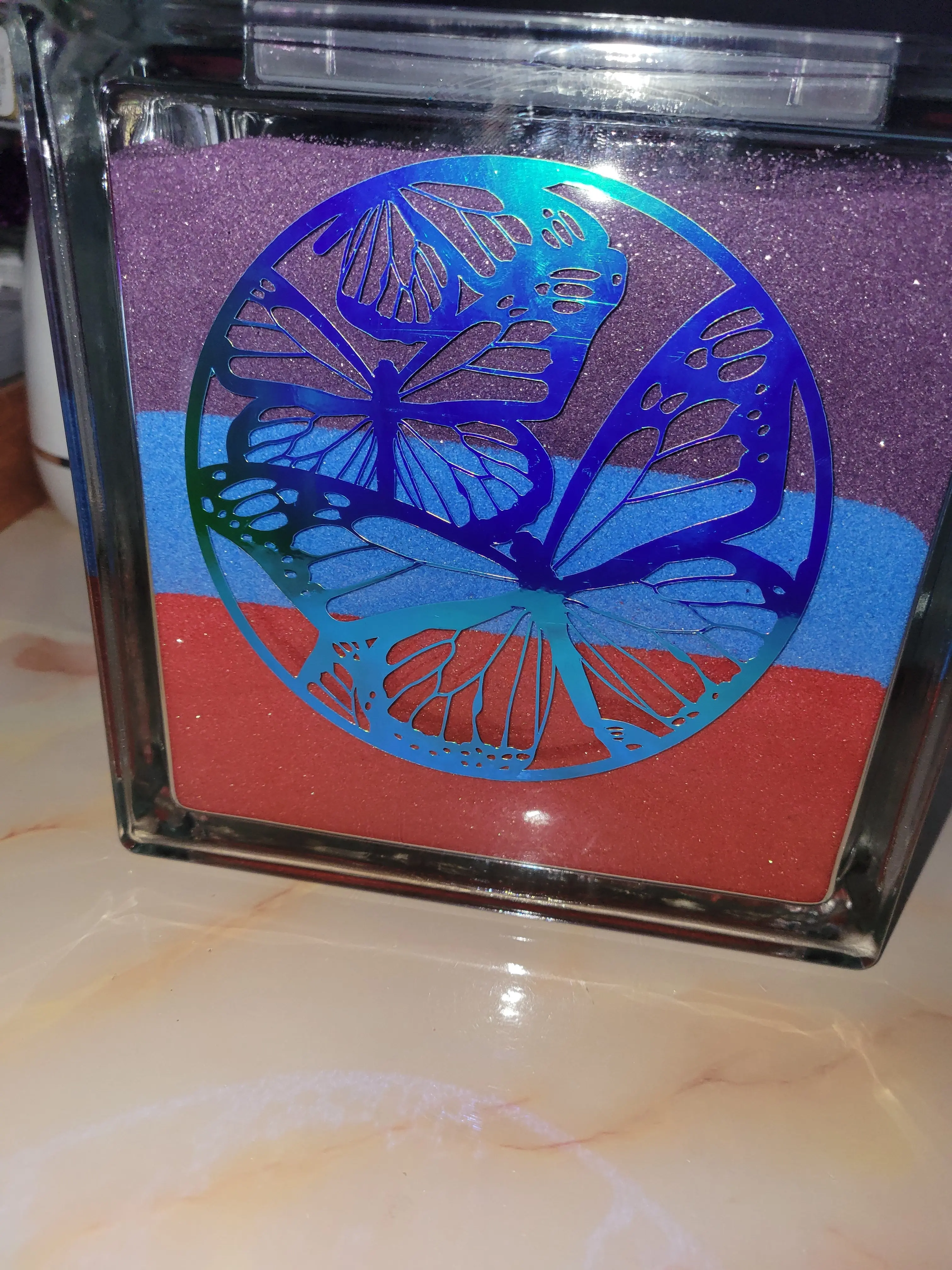 Butterfly Glass block