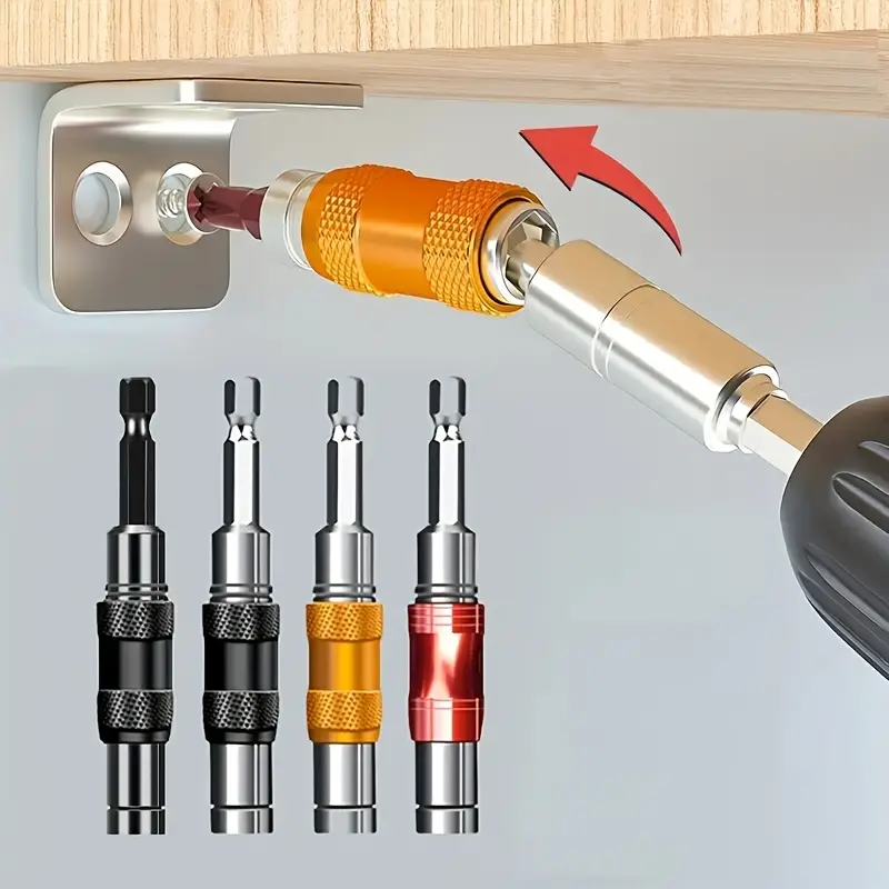 Magnetic Hex Shank Screwdriver Drill Bit Holder, Quick Change Adapter Set, Durable Steel Structure, Professional Multi-Purpose Tool Kit