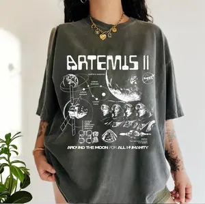 Artemis II NASA Mission T-Shirt: Vintage Feel, Space Exploration Apparel