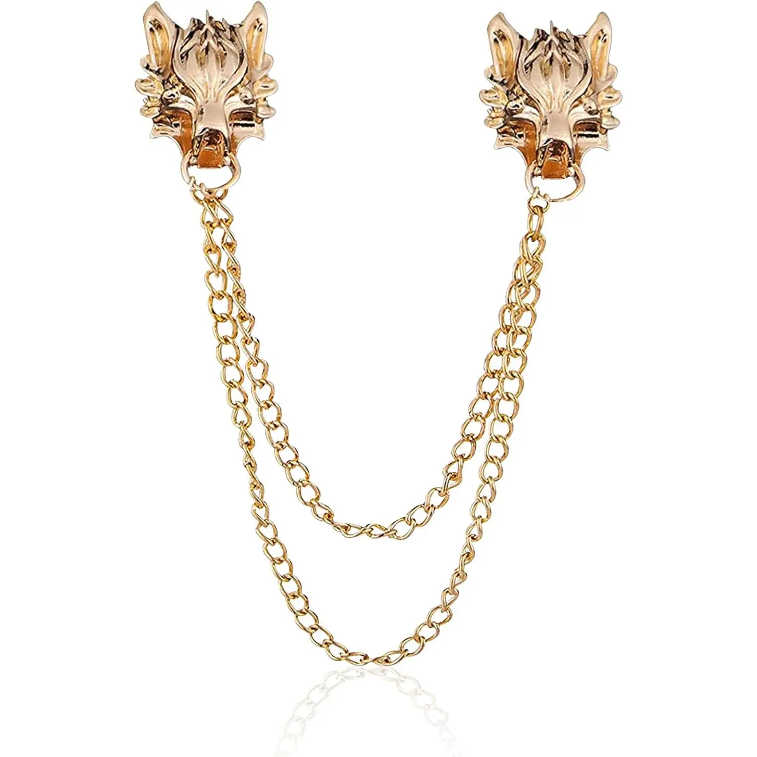 Punk   Long Chain Brooch   Chain Tassel Brooch Pin Cool    Coat for Men Corsage Pin
