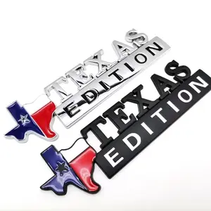 Custom Abs Car Emblem, Texas Lone Star Decal, Stylish Practical Trunk Badge, Leaf Panel Sticker, Side Panel Decal, 1 Piece