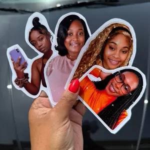 4 Stickers - Permanent Custom Photo Stickers for Personalized Decorations and Gifts