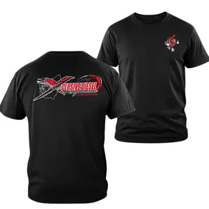 180g[100%cotton]Xclusive Diesel Performance Graphic T-shirt, 2 Sides Dyno Services Turbo Diesel Logo Design, Soft Cotton Blend Automotive Workwear Tee for Men Women Mechanics Diesel Truck Fans Gift outdoorfun
