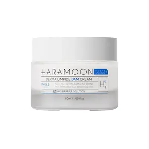HARAMOON Soothing Centella Moisturing Cream with 64% Cica Base, Korean Skincare for Sensitive, Clog Prone Skin