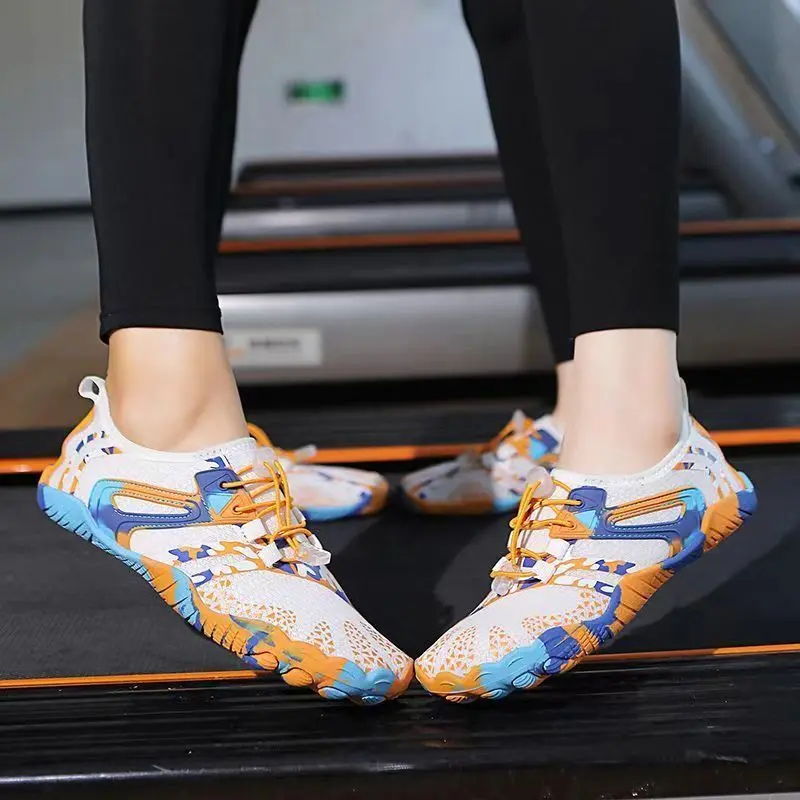 Soft Sole Sports Shoes Shock Absorption Non-Slip Men and Women Aerobics Jump Rope Treadmill Yoga Indoor Fitness Shoes