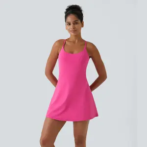 Halara Softlyzero Plush Backless Active Dress