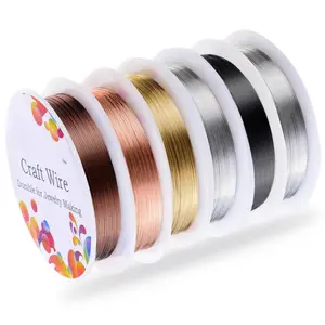 6 Pack  Beading Wire for  Making Supplies and Craft (24 Gauge)