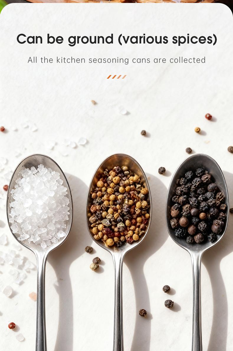 Automatic Salt and Pepper Grinder, Rechargeable Electric Spice Mill, LED Light Base, Large Capacity, Adjustable Coarseness, Self-Adjusting, Kitchen Utensils Set, New Year Gift, Home Kitchen