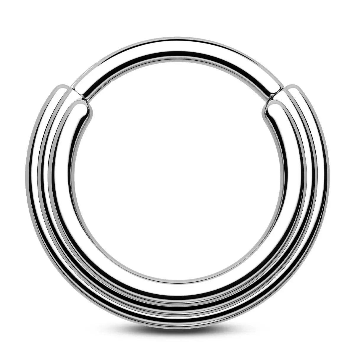 Oufer Hinged Segment Triple Layers Septum Ring-16G 316L Stainless Steel Oufer Hinged Segment Triple Layers Septum Ring-16G 316L Stainless Steel