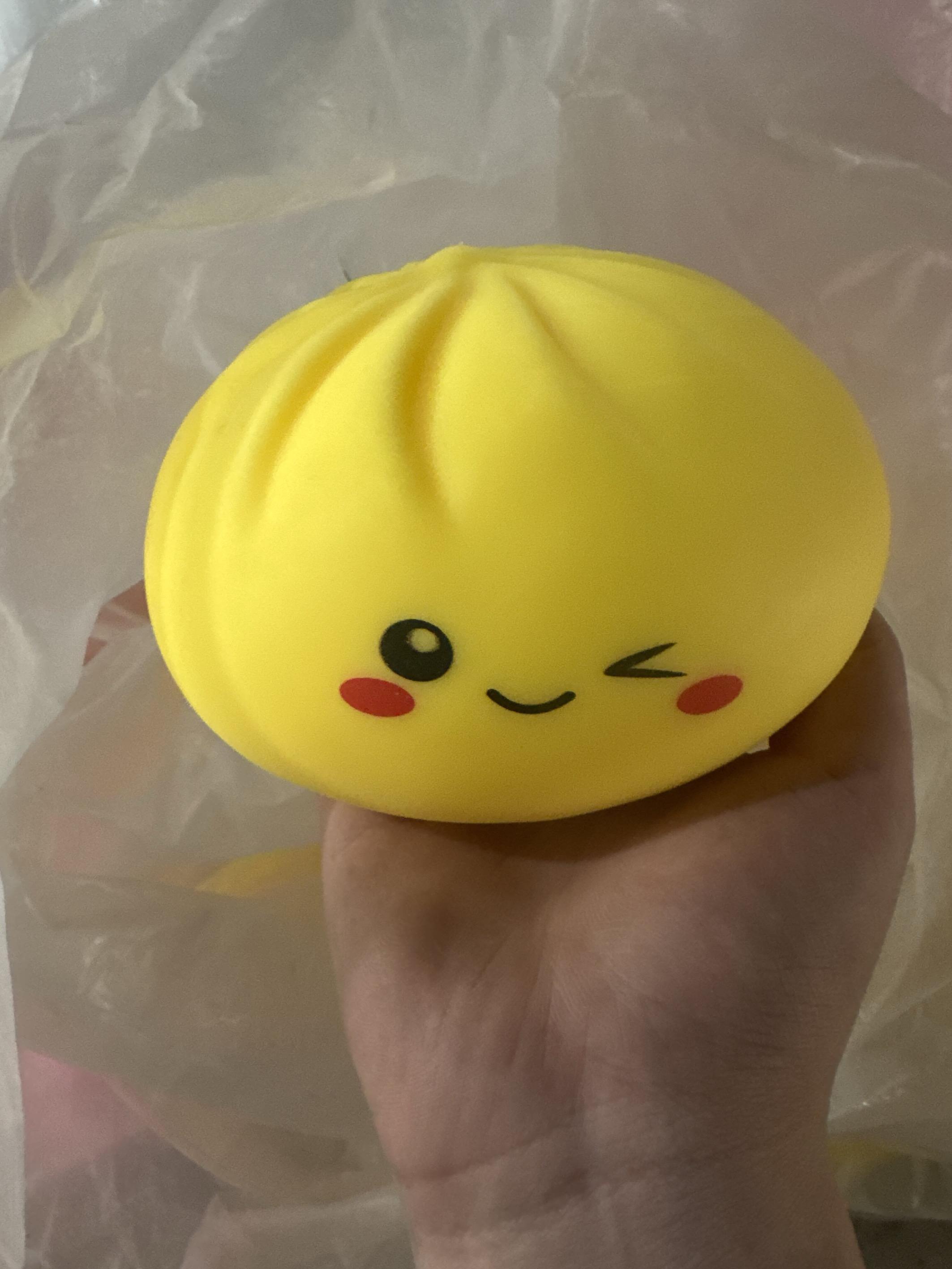 6 Inch Giant Glitter Dumpling Squishy Toy Sensory Fidget Toy for Stress Relief Large Rainbow Squishies for Adults Kids