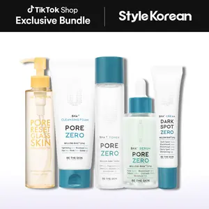 [Be The Skin] Pore Care Set - Pore Reset Glass Skin Cleansing Oil 150ml, BHA+ PORE ZERO Cleansing Foam 150ml, BHA+ PORE ZERO Toner 150ml, BHA+ PORE ZERO Serum 30ml,  BHA+ Dark Spot ZERO Cream 35ml