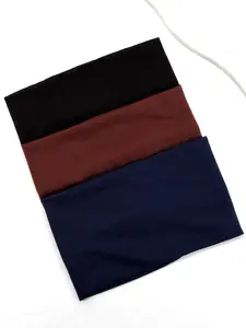 3pcs Solid Color Wide Elastic Hair Band, Daily Casual Sporty Hair Accessories for Women & Men, Minimalist Headwear Suitable for Hair, Fashion Hair Accessories for Party, Daily Clothing Decor, Elastic Headbands, Workout Headband