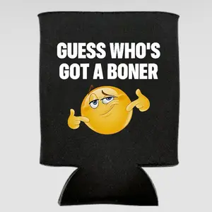 Guess who has a bone black Custom Neoprene Koozies Can Coolers for 12oz 16oz 20oz 24oz and More Premium DTF Print Heat Pressed One Sided Funny Unhinged Designs Great for Men Women Gift fore par master titleist