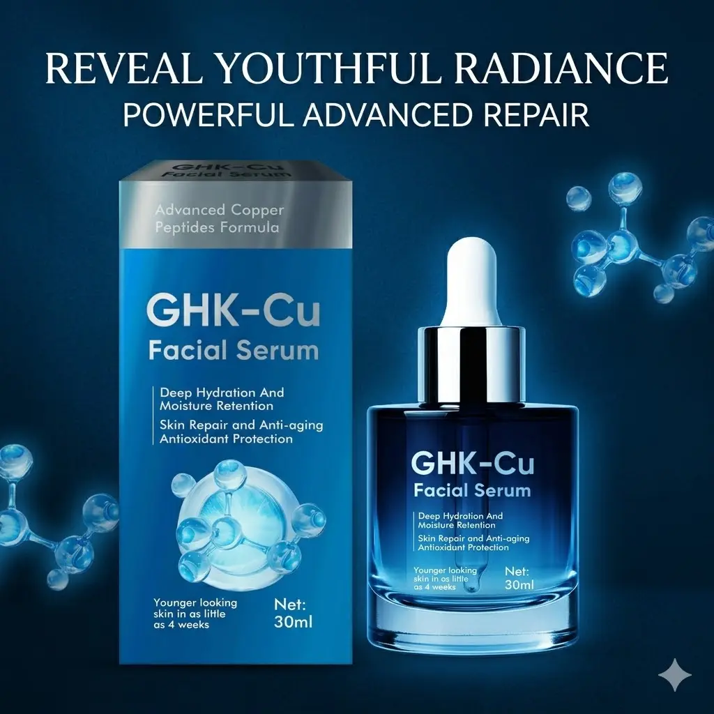 GHK-Cu Copper Peptides Serum - Deep Hydration, Antioxidant-Rich, Gentle Formula for All Skin Types, 30ml - Facial, Hydrating - TikTok Shop GHK-Cu Copper Peptides Serum - Deep Hydration, Antioxidant-Rich, Gentle Formula for All Skin Types, 30ml - Facial, Hydrating - TikTok Shop