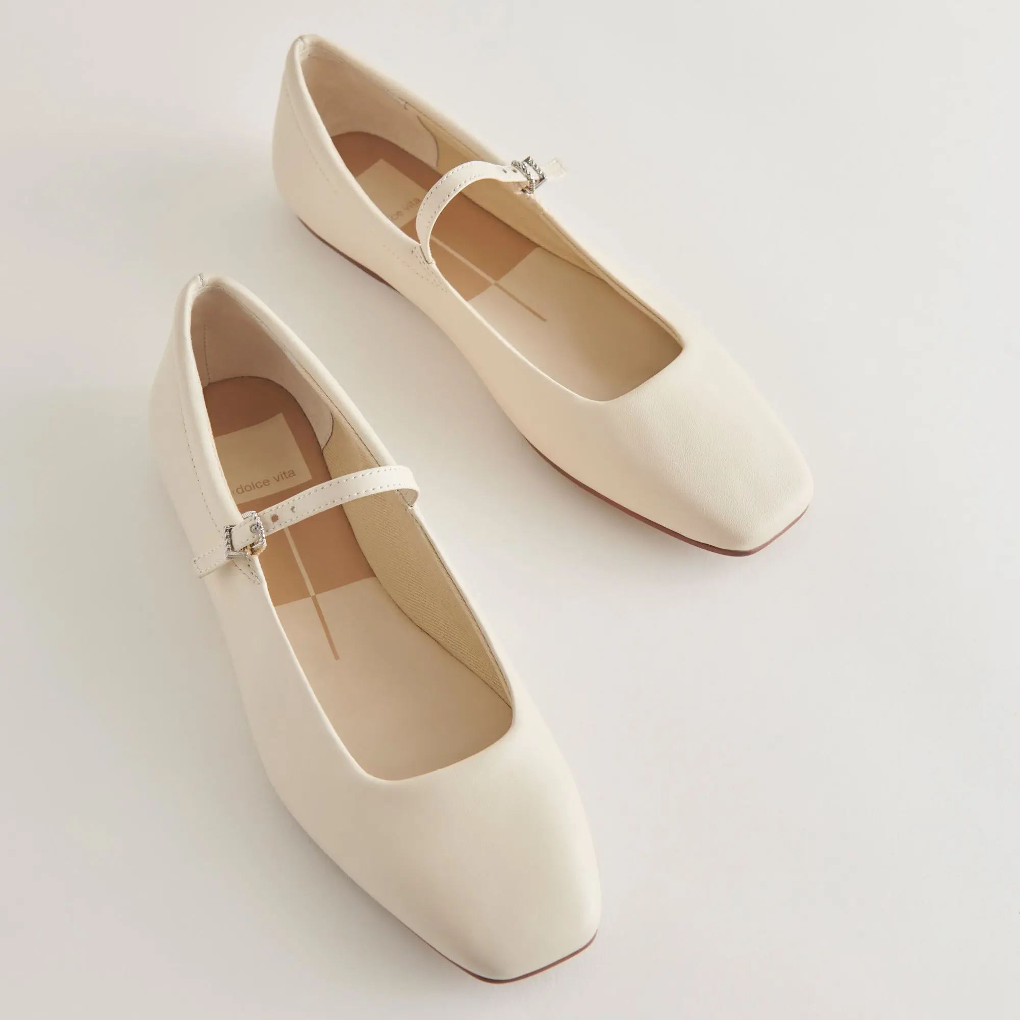 Dolce Vita REYES BALLET FLATS IVORY LEATHER