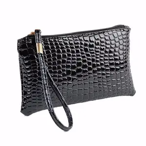 Women Wallet Purse Handbag Womens Crocodile PU
