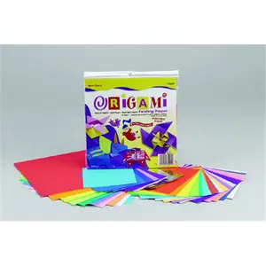 212 MAIN Origami Folding Craft Paper (Origami Paper Stock), 9in x 9in Lightweight Assorted Colors Office Supply, Suitable for Ages 6+ (Formerly Pacon Corporation Pac72200), Origami Paper Paper