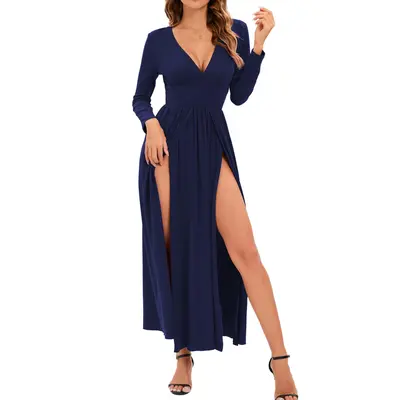 Double Slit Dresses Plus Size