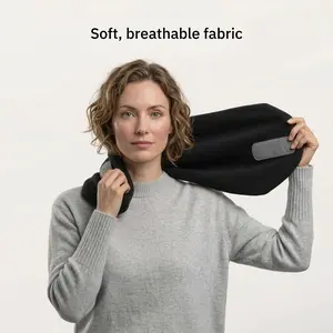 Soft Breathable Fabric Travel Pillow for Comfortable Sleep Ergonomic Neck Position Hypoallergenic Fleece Easy to Wash