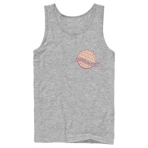 Men's Stranger Things Friends Don't Lie Waffle Badge Tank Top