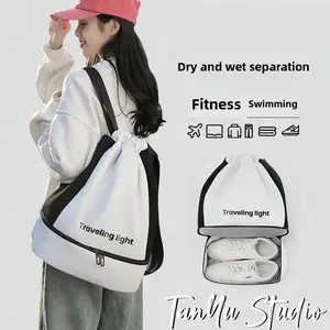 Swimming bag for men and women, separate compartments for wet and dry items, swimwear storage bag, special water-resistant bag, sports equipment fitness backpack