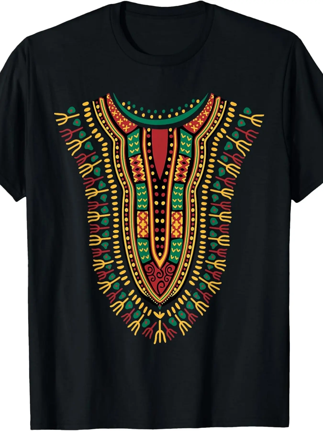 African Print Traditional Tribal Dashiki Pride Att unisex soft cotton short sleeve t shirt, vintage graphic casual tee for men women teens, perfect birthday holiday gift for camping travel gym daily street  wear